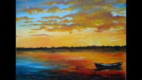 Sunset Lake Oil Painting Tutorial Paintings By Justin