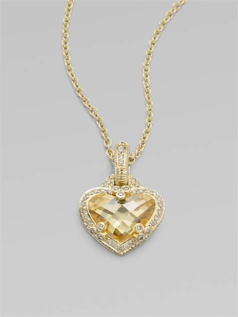 The item you've selected is exceptional and deserves special attention. Lyst - Judith Ripka Diamond Accented 14k Gold Crystal ...