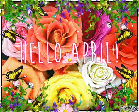 10 Beautiful Hello April Animated Quotes