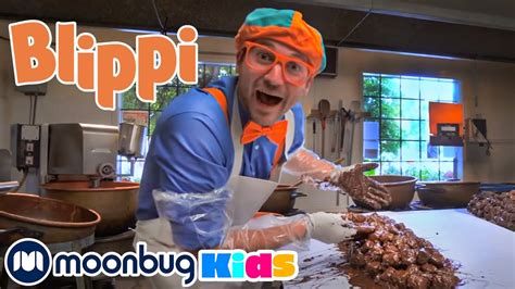 Blippi Visits A Chocolate Factory Educational Videos For Kids Learn
