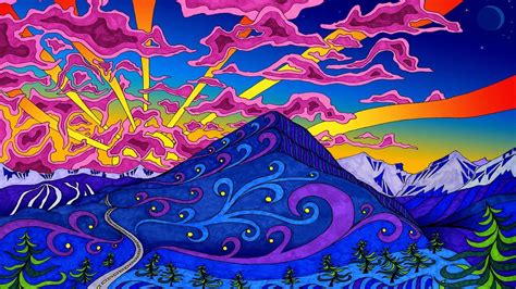 Trippy Landscape Wallpapers Top Free Trippy Landscape Backgrounds