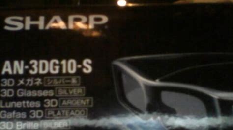 Sharp Silver 3d Glasses 1 Unit An 3dg10 S Liquid Crystal Shutter Glass Ebay