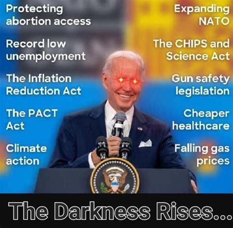 And It S Confirmed Joe Biden Has Seen The Dark Brandon Memes R Darkbrandon