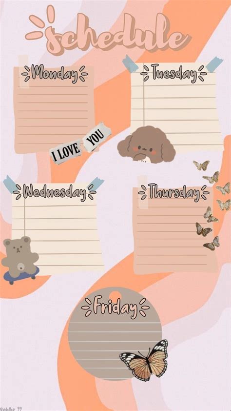 Images By Kayla Elfreda On Template Schedule Study Schedule Template
