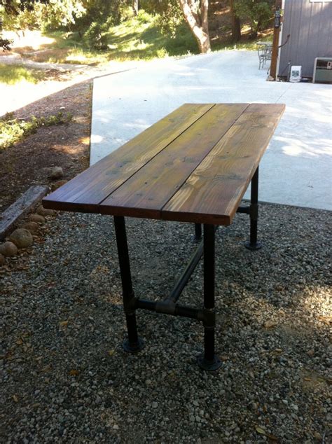 Rustic Reclaimed Wood Table With Industrial Pipe Legs Etsy