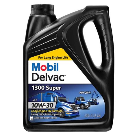 Mobil Delvac 1300 Super Hd Syn Blend Diesel Oil 10w 30 4 Gal Case