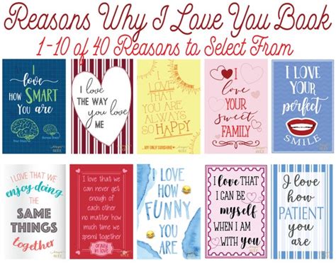 25 reasons why i love you book reasons why i love you etsy