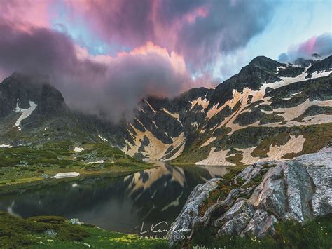 Mountain Lake Sunset Landscape Nature Landscape By Luke