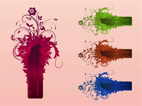 Floral Design Templates Vector Art And Graphics