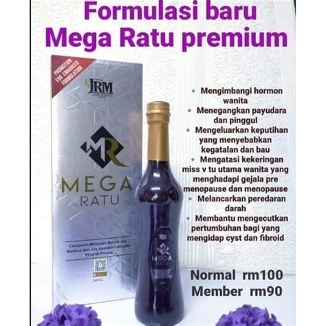 1 botol mega ratu extra premium isipadu 300ml. JRM MEGA RATU EXTRA PREMIUM | Shopee Malaysia