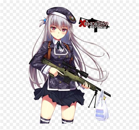 Anime Girl Render Gun