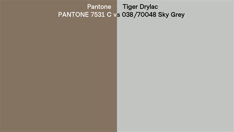 Pantone C Vs Tiger Drylac Sky Grey Side By Side Comparison