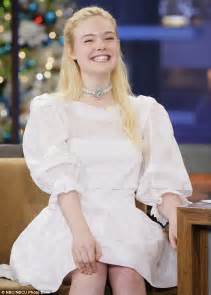 A Blushing Elle Fanning Talks About Her First On Screen Smooch Daily