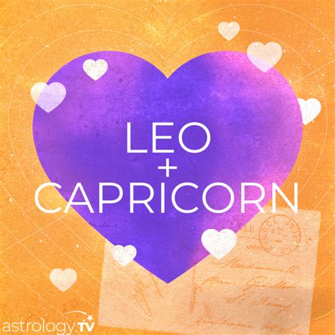 Leo And Capricorn Compatibility Astrologytv