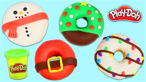 How To Make Cute Play Doh Christmas Donuts Donuts Fun And Easy Diy Play