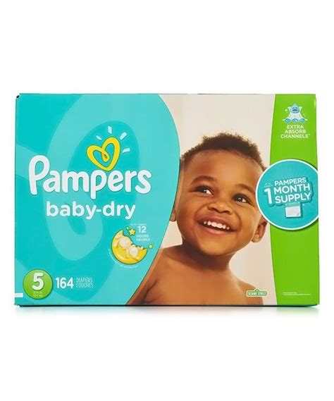 Pampers 164 Ct Pampers Baby Dry Diapers Pampers Diaper Baby Diapers