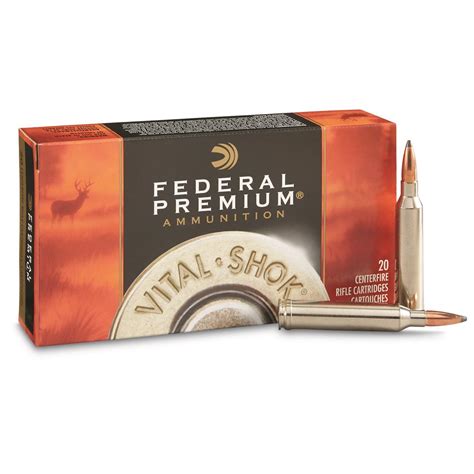 Federal Premium Vital Shok 7mm Remington Magnum Np 140 Grain 20