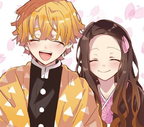 Zenitsu And Nezuko By Reiterate Kimetsunoyaiba