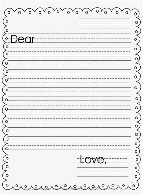 Lined Letter Writing Paper Template
