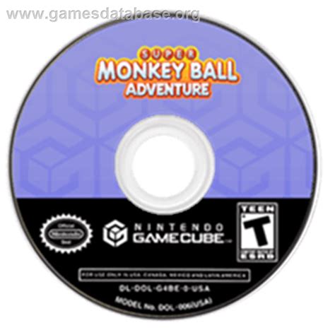 Super Monkey Ball Adventure Nintendo Gamecube Artwork Disc