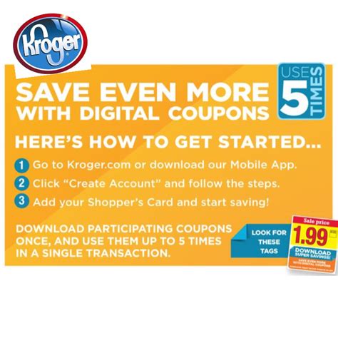 Use it to load kroger digital coupons (both store and manufacturer) onto your shopper's card, which you must create within the app. Over $78.25 in Kroger Digital 5 x the Savings Coupons