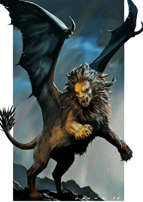 Manticore Fantasy Monster Mythological Creatures Fantasy Beasts