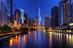 Bilder von Chicago Stadt Vereinigte Staaten Illinois Fluss 2048x1356