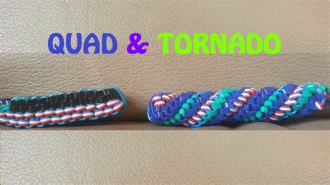 To do a stitch, you fold two ends over (of the same color), then weave one string through them, then. How to Start the Quad/Tornado Boondoggle 2x2 - YouTube