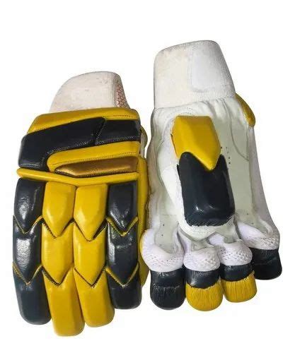 Velcro White And Black Leather Cricket Batting Gloves Size Full At Rs 2799pair In Meerut