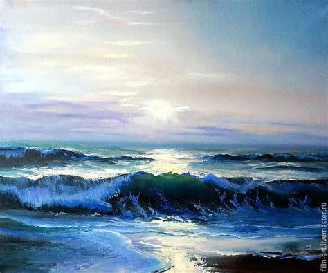 Seascape Oil Painting On Canvas Morning On The Sea купить на