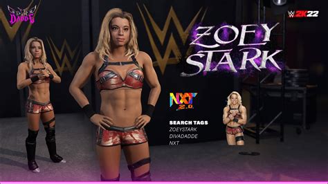 Creating Zoey Stark In WWE 2K22 NXT Women S Rumble YouTube