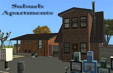 Mod The Sims Suburb Apartments 2 Trashy Shabby Apartments