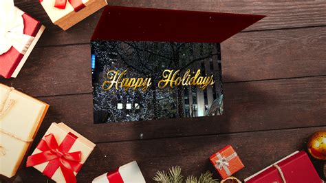 Titles, transitions, lower thirds, effects. New Year Card - Final Cut Pro X Template