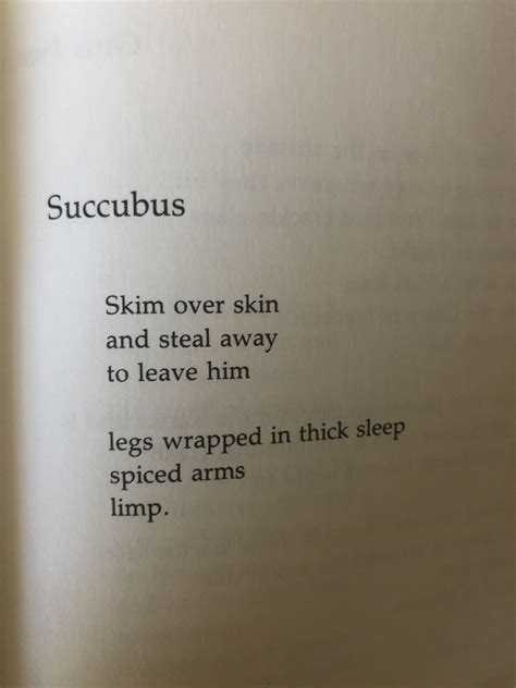 Poem Succubus Lisa Scofield Rpoetry