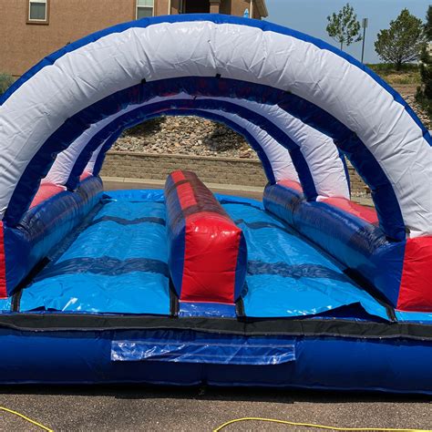 Patriots Slip N Slide With Pool Bounce House Rentals And Water Slides