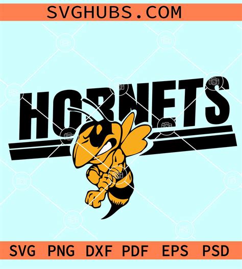 Hornets Logo SVG Hornet Bee Mascot SVG Hornets Svg Hornet Svg