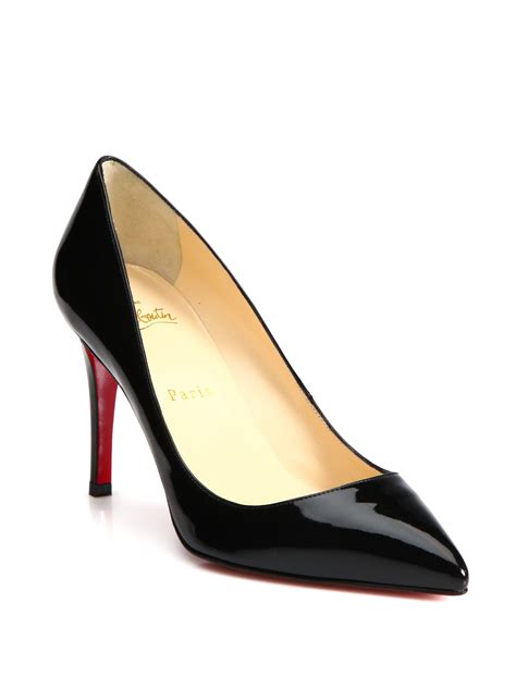 Christian Louboutin Pigalle Patent Leather Pumps In Black Lyst