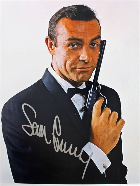 Lot Detail Sean Connery Superb Signed 11 X 14 Color Photo As 007