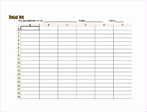6 Excel Spreadsheet Templates Free Excel Templates