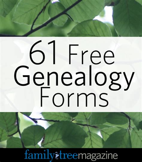 The paid subscription makes it possible to attach an unlimited. 61 Free Genealogy Forms - Family Tree