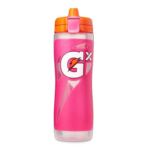 Gatorade Gx Hydration System Non Slip 30oz Squeeze Bottle Pink