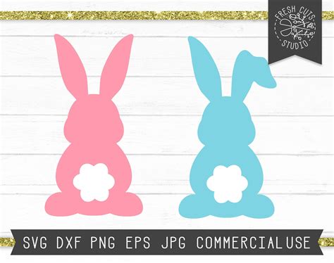 Easter Bunny Rabbit SVG Instant Download Rabbit Silhouette - Etsy