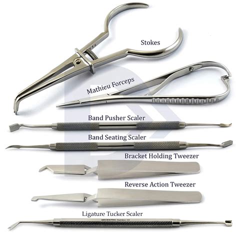 7 Pieces Dental Orthodontic Instruments Set Separating