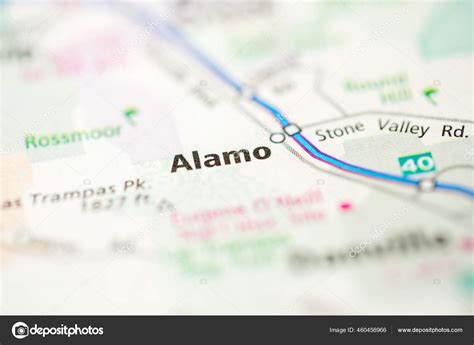 Alamo California Usa Map Stock Photo By ©aliceinwonderland2020 460456966