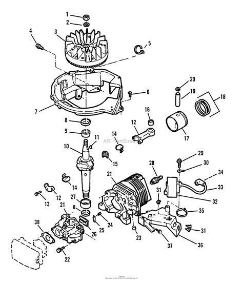 Is a visual representation of the components and cables associated with an electrical connection. Lawn-Boy S21BSN, Lawnmower, 1989 (SN H00000001-H99999999) Parts Diagram for ENGINE GROUP MODEL ...
