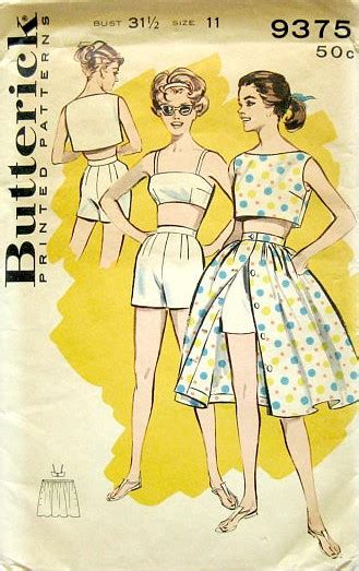 butterick 9375 vintage sewing patterns fandom