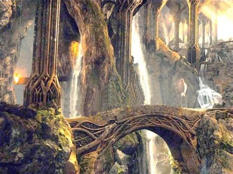 Mirkwood Thranduils Halls Fantasy Landscape Elven City Mirkwood