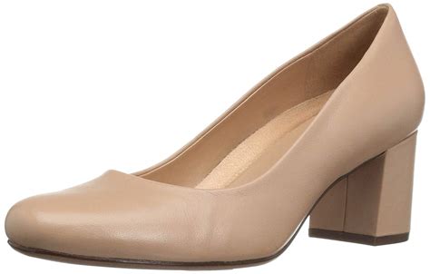 Naturalizer Womens Whitney Leather Closed Toe Classic Pumps Taupe