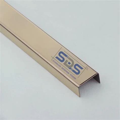 Stainless Steel Golden Decorative Ss Pvd Ti Coated U Shape Profiles