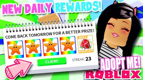 🌊 🎒 better backpack 🎒 gift refresh update! *NEW* ⭐DAILY REWARDS SYSTEM⭐ Adopt Me! Roblox TEA NEWS ...